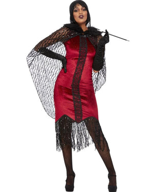 Deluxe 1920s Velour Flapper Womens Costume