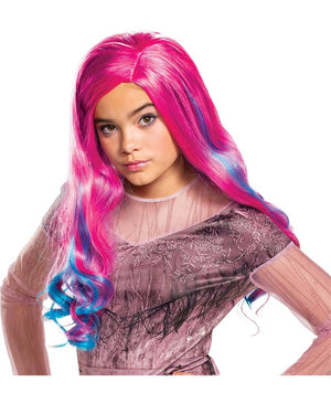 Descendants 3 Audrey Long Pink and Blue Kids Wig