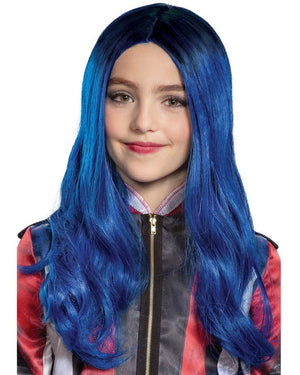 Descendants 3 Evie Long Blue Kids Wig