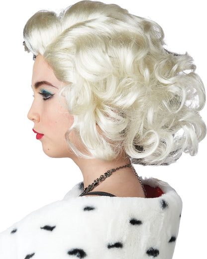 Devilish Diva Short Black and White Kids Wig