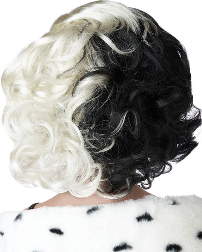 Devilish Diva Short Black and White Kids Wig