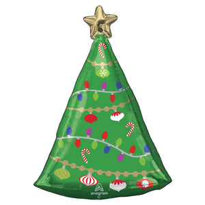 Standard Shape XL Festive Christmas Tree Balloon