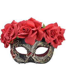 Dia with Flowers Day of the Dead Eye Halloween Mask
