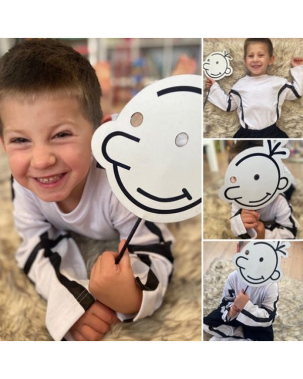 Wimpy Kid Shirt and Mask Kids Costume