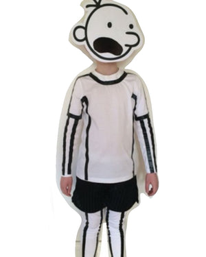 Wimpy Kid Shirt and Mask Kids Costume