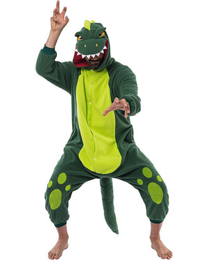 Green Dinosaur Adult Costume