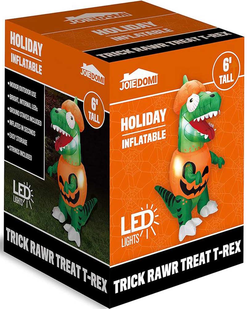 Dinosaur Trick Raw Treat Lawn Inflatable 1.8m