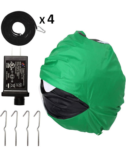 Dinosaur with Hat Christmas Lawn Inflatable 1.5m