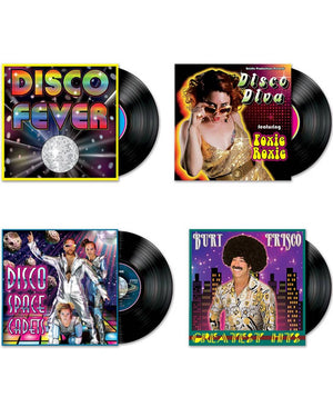 70s Disco Album Cutouts Pack of 4