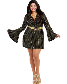60s Disco Babe Womens Plus Size Costume
