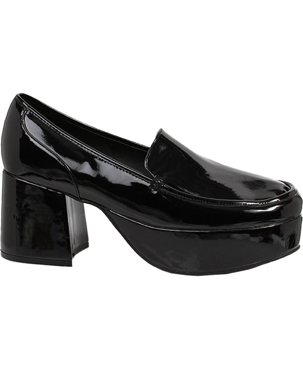 70s Disco Black Platform Deluxe Mens Shoes