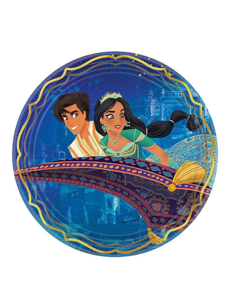 Disney Aladdin 23cm Paper Plates Pack of 8