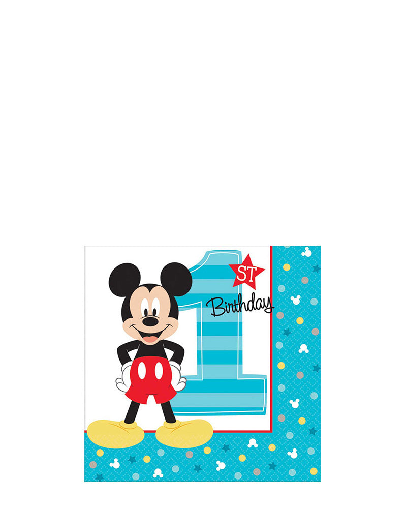 Disney Mickey Fun to Be One Beverage Napkins Pack of 16