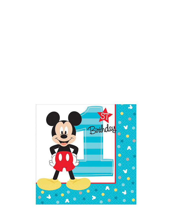 Disney Mickey Fun to Be One Beverage Napkins Pack of 16