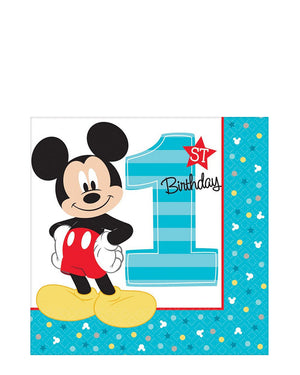 Disney Mickey Fun to Be One Lunch Napkins Pack of 16