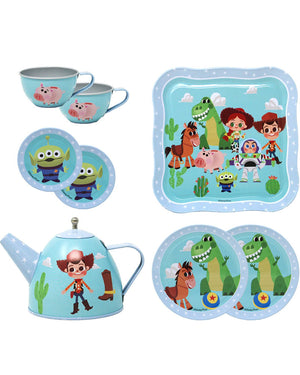 Disney Pixar Toy Story Kids Tin Tea Set 8 Piece
