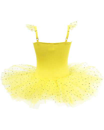 Disney Princess Belle Sparkling Tutu Dress Girls Costume