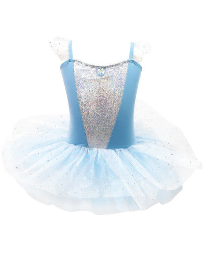 Disney Princess Cinderella Sparkling Tutu Dress Girls Costume