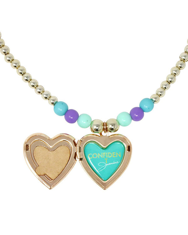 Disney Princess Jasmine Confident Inspirational Locket and Gift Card