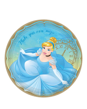 Disney Princess Once Upon A Time Cinderella 23cm Plates Pack of 8