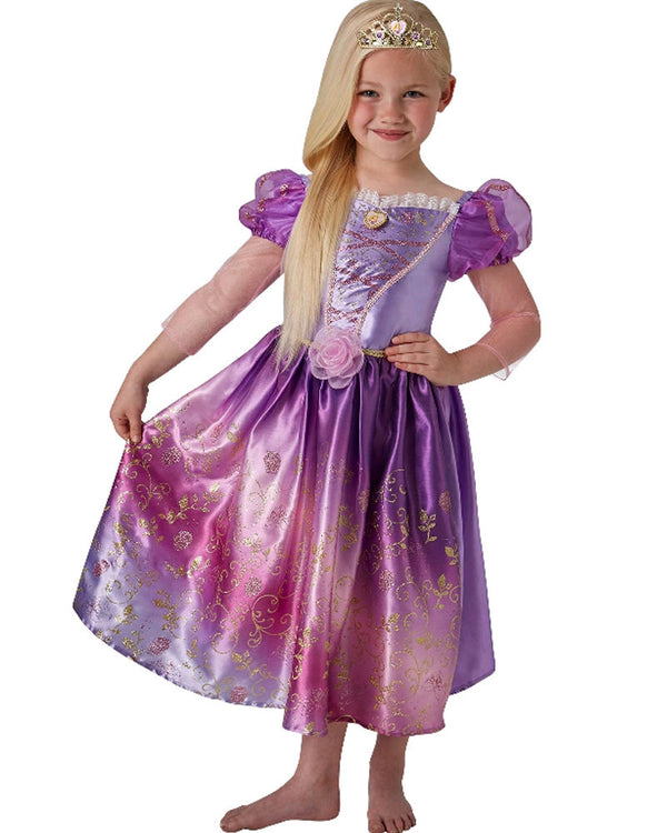Disney Rapunzel Rainbow Deluxe Girls Costume