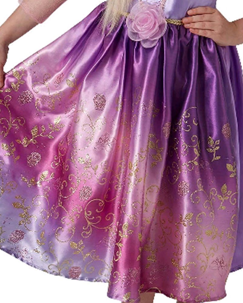 Disney Rapunzel Rainbow Deluxe Girls Costume