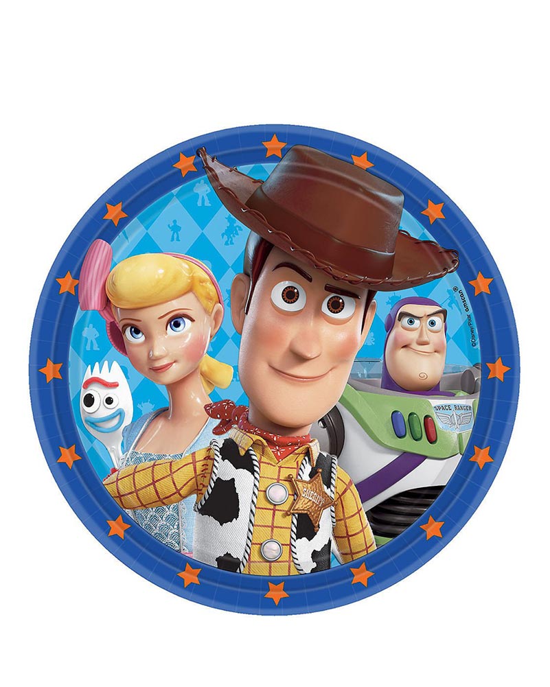 Disney Toy Story 4 23cm Paper Plates Pack of 8