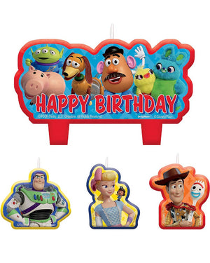Disney Toy Story 4 Birthday Candles Pack of 4