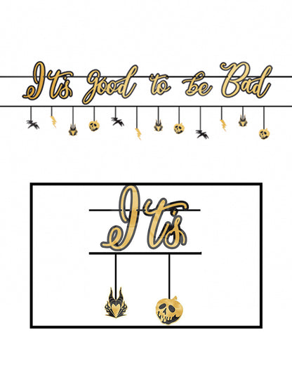 Disney Villains Foil Letter Banner 3.65m Pack of 2