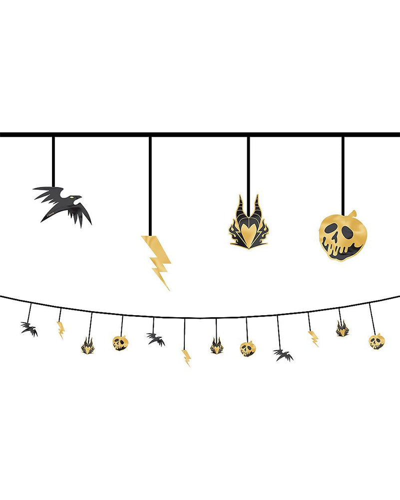 Disney Villains Foil Letter Banner 3.65m Pack of 2