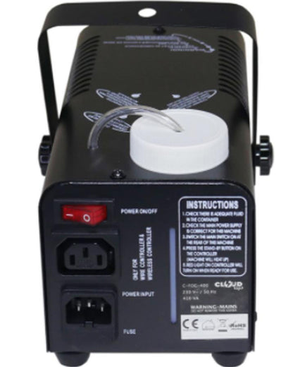 DL 400w Smoke Machine with Wired Remote and 1L Smoke Liquid