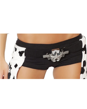 Double Gun Belt Buckle Star