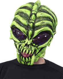 Down To Earth Green Glow UV Halloween Mask