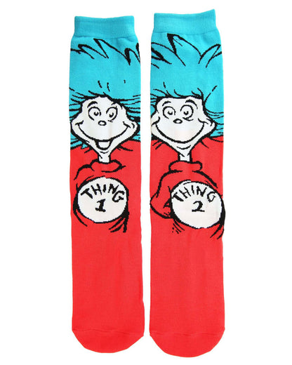 Dr Seuss Characters Adult Crew Sock Set 3 Pack