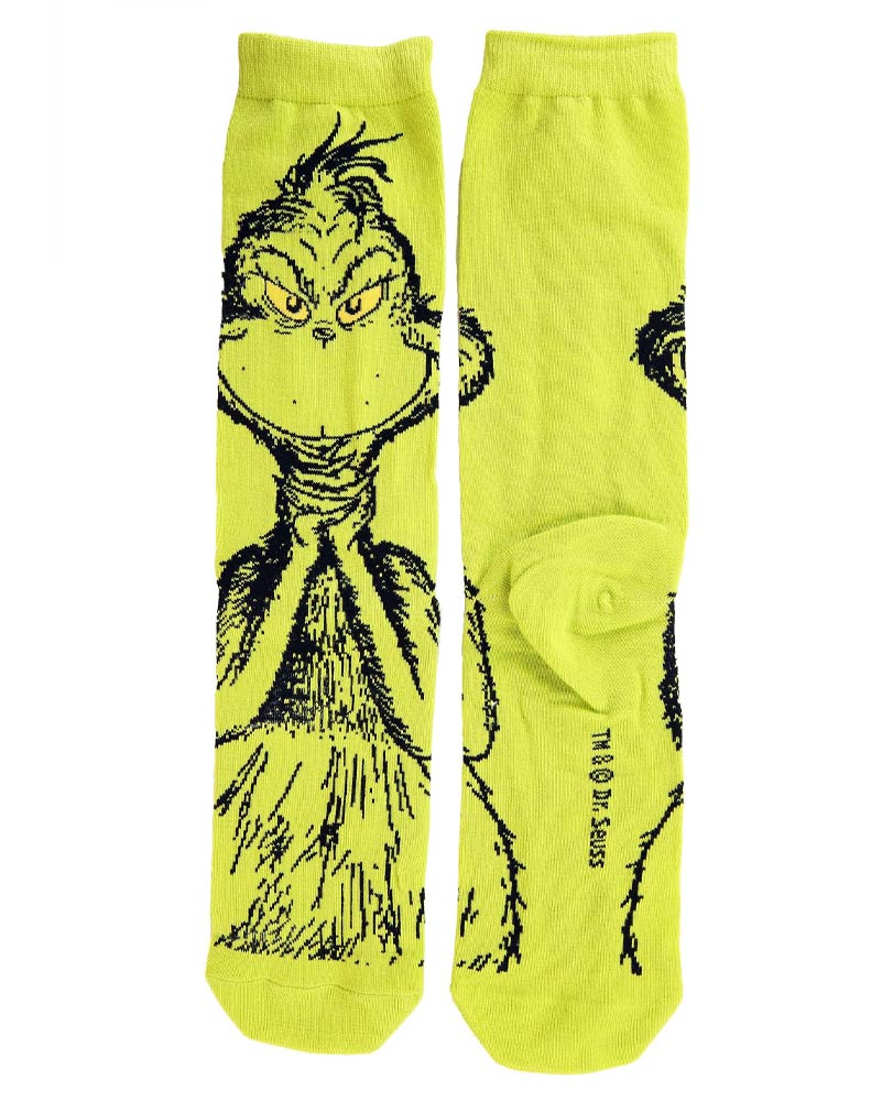 Dr Seuss Characters Adult Crew Sock Set 3 Pack