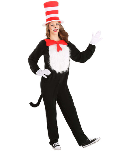 Dr Seuss The Cat in the Hat Deluxe Adult Plus Size Book Week Costume