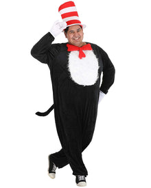 Dr Seuss The Cat in the Hat Deluxe Adult Plus Size Costume