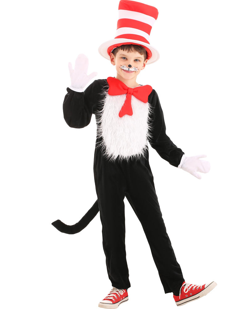 Dr Seuss The Cat In The Hat Deluxe Kids Book Week Costume