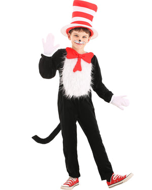 Dr Seuss The Cat In The Hat Deluxe Kids Costume