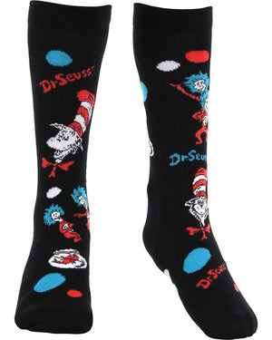 Dr Seuss The Cat in the Hat Pattern Kids Socks