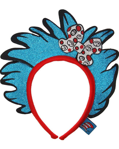 Dr Seuss Cat in the Hat Thing 1 and Thing 2 Glitter Deluxe Headband