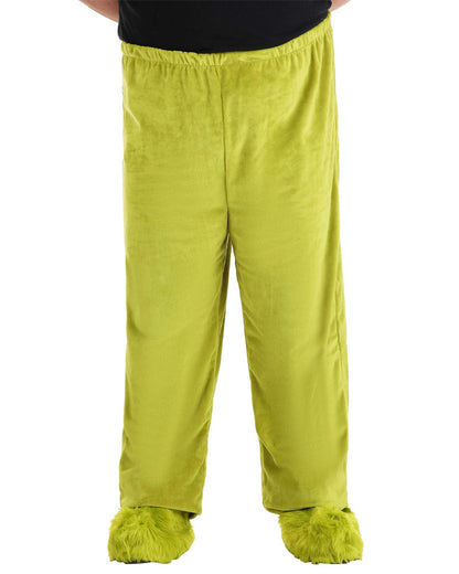 Dr Seuss The Grinch Adult Velboa Plus Size Book Week Pants