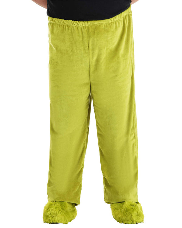 Christmas Dr Seuss The Grinch Adult Velboa Plus Size Pants