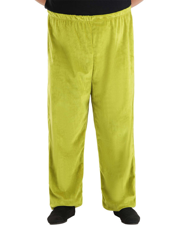 Christmas Dr Seuss The Grinch Adult Velboa Plus Size Pants