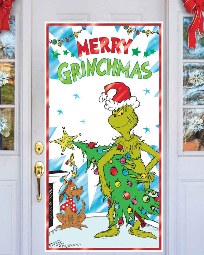 Dr Seuss The Grinch Merry Grinchmas Door Decoration