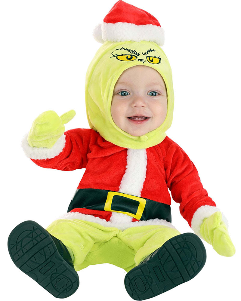 Dr Seuss The Grinch Santa Baby Christmas Costume
