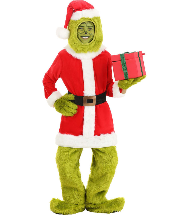 Dr Seuss The Grinch Santa Premium Kids Costume
