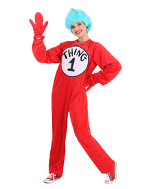 Dr Seuss Thing 1 or 2 Deluxe Adult Costume
