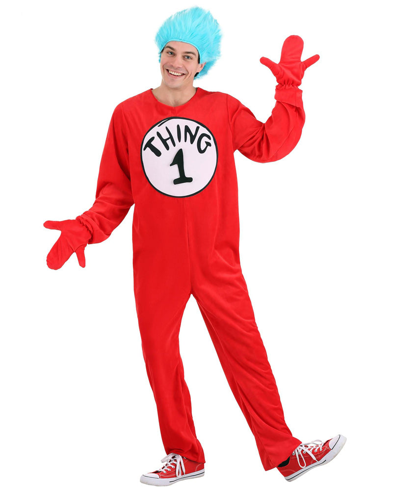 Dr Seuss Thing 1 or 2 Deluxe Adult Book Week Costume