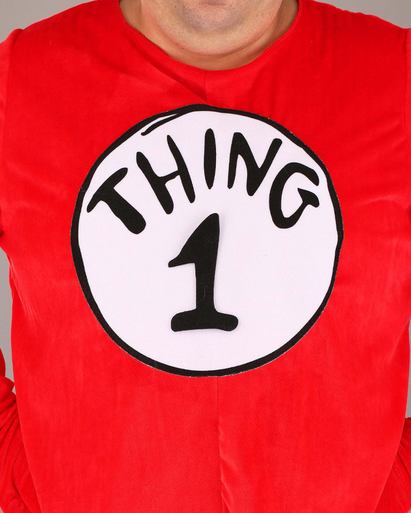 Dr Seuss Thing 1 or 2 Deluxe Adult Plus Size Costume
